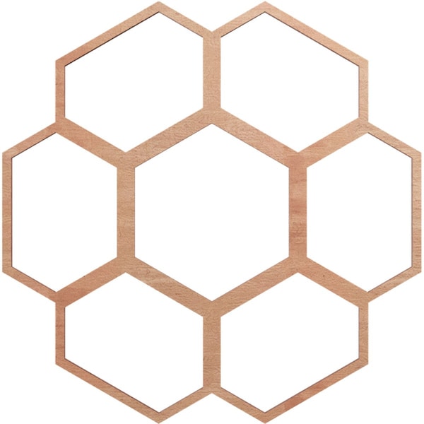 Ekena Millwork Florin Wood Fretwork Pierced Ceiling Medallion, Cherry, 18"OD x 7 5/8"ID x 1/4"T CMWP18X18X0250FOCH - main